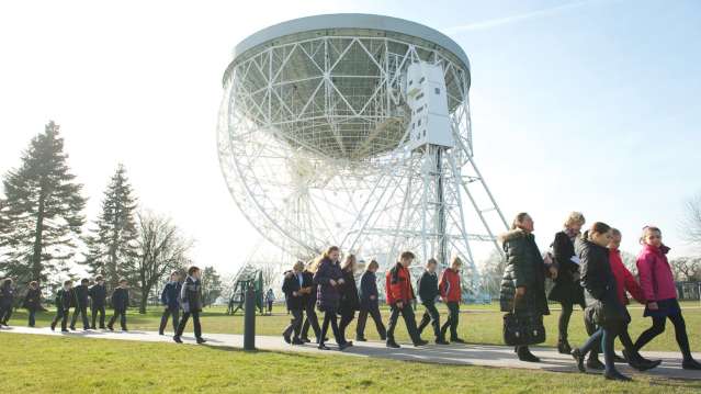 Families at Jodrell Bank Discovery Centre in Macclesfield