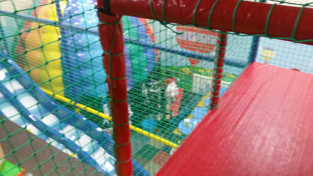 Indoor soft play frame at Ruff and Tumble in Glasgow