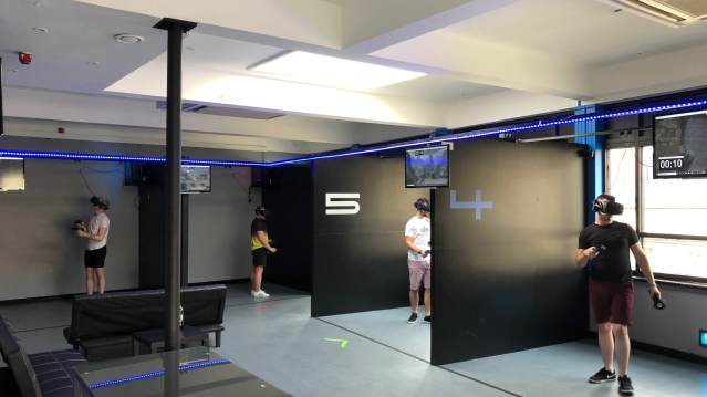 People playing Virtual reality at XPVR Virtual Reality XPerience 