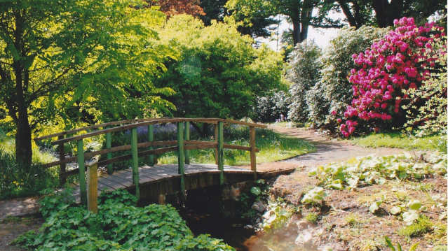 Bridge at Kailzie Gardens in Peebles