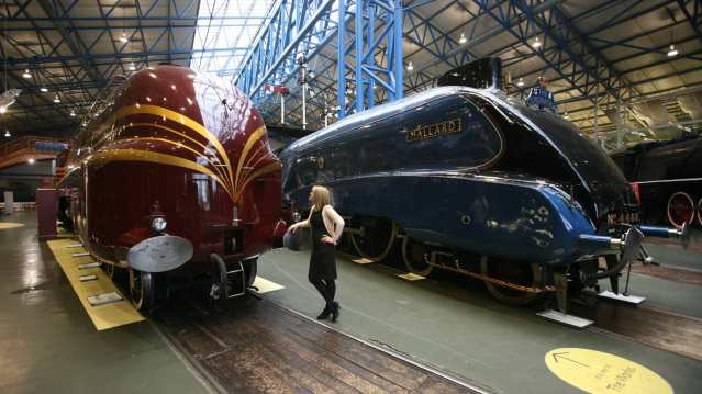 Locomotives at National Railway Museum in York
