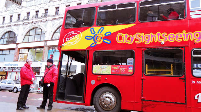 Drivers for City Sightseeing Belfast Hop on Hop off Tour bus