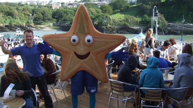 Starfish mascot at Ilfracombe Aquarium
