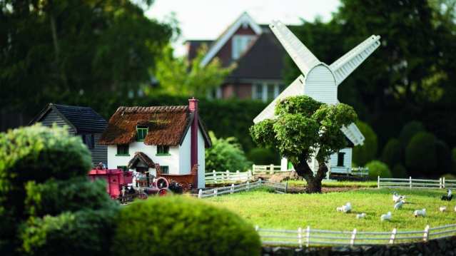 Miniature farm at Bekonscot Model Village in Beaconsfield