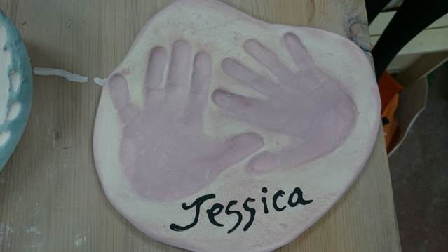 Handprint craft at Eastcott Studios in Swindon