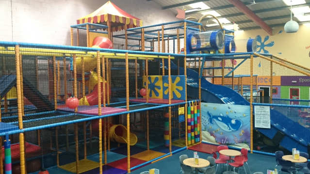 Indoor soft play frame at Giddy Kippers Indoor Soft Play in Nelson