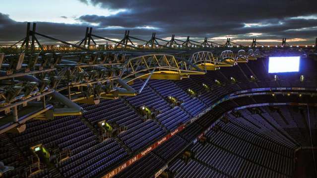 The stands at Croke Park Stadium and GAA Museum in Dublin