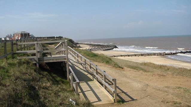 A view of Bacton Beach, Bacton