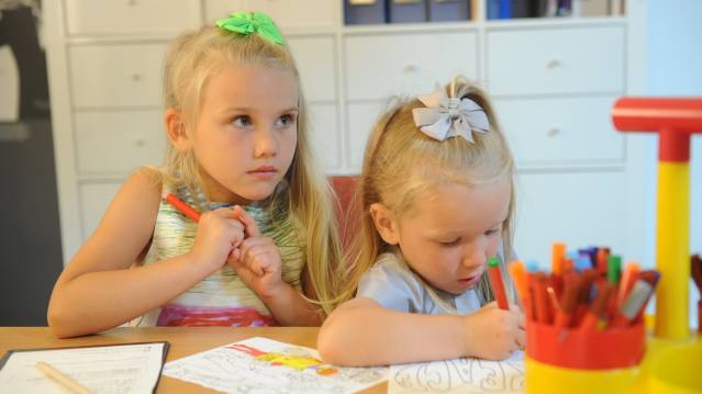 Girls drawing at Red House Glass Cone in Stourbridge