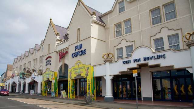 Outside view of The Palace Fun Centre in Rhyl