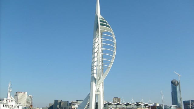 Emirates spinnaker tower on Curious About Portsmouth trail