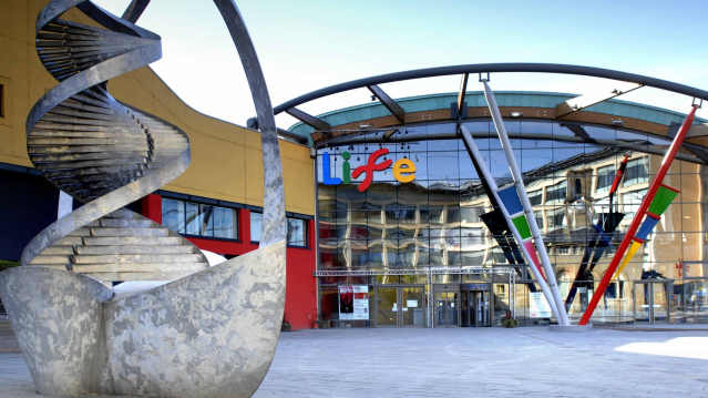 Outside view of Centre for Life in Newcastle upon Tyne