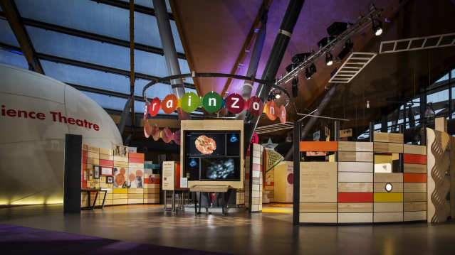 Brain zone exhibition in Centre for Life at Newcastle upon Tyne