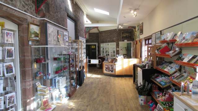 the gift shop at Millom Discovery Centre