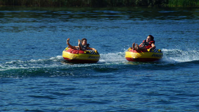 Kids doing water sports at Ride Leisure Events in Wyboston