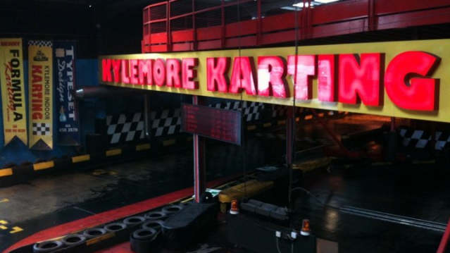 Sign at Kylemore Karting in Dublin