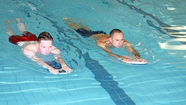 People swimming in pool at Northgate Arena in Chester