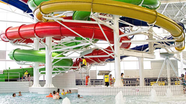 Water slides at Olympia Leisure Centre in Dundee