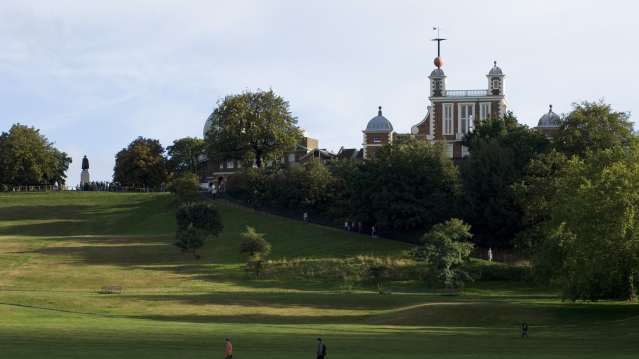 Park next to Planetarium at the Royal Observatory in Greenwich