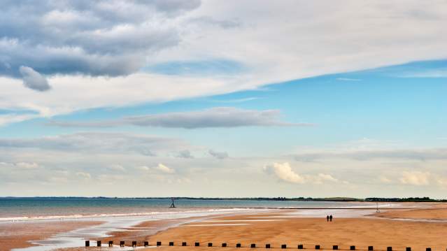 Sunny day at Bridlington Beach 