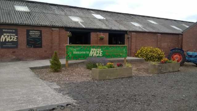 Outside view of Brimstage Maze in Wirral