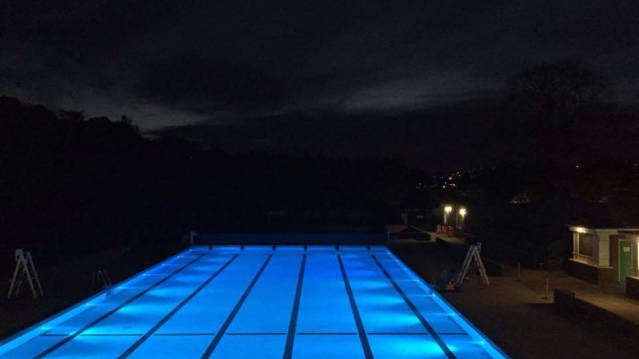 Outdoor swimming pool at Wycombe Rye Lido in High Wycombe