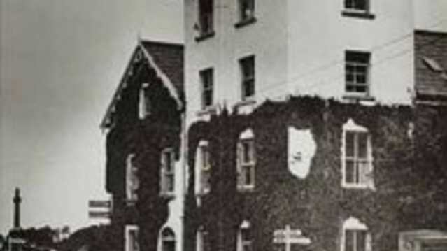 Old photograph of Foynes Flying Boat Museum in Limerick