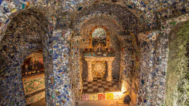 Inside The Little Chapel in St Peter Port
