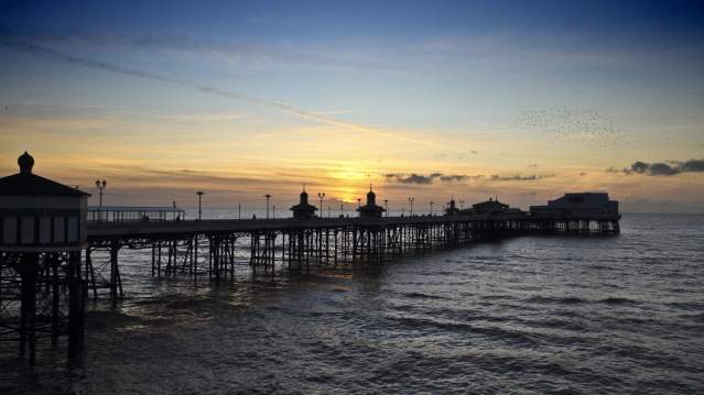 Pier at Blackpool Beach