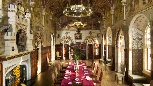 Dining room in Cardiff Castle