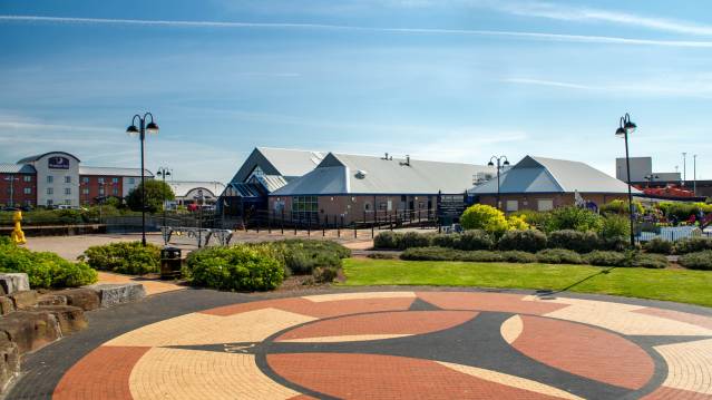 Grounds of The Dock Museum in Barrow In Furness
