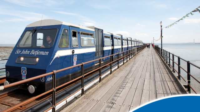 Train at Southend Pier and Train in Southend On Sea