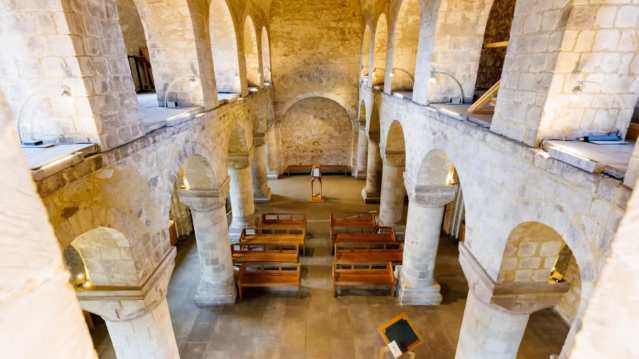 Stunning view of the Tower of London’s fortress architecture from below