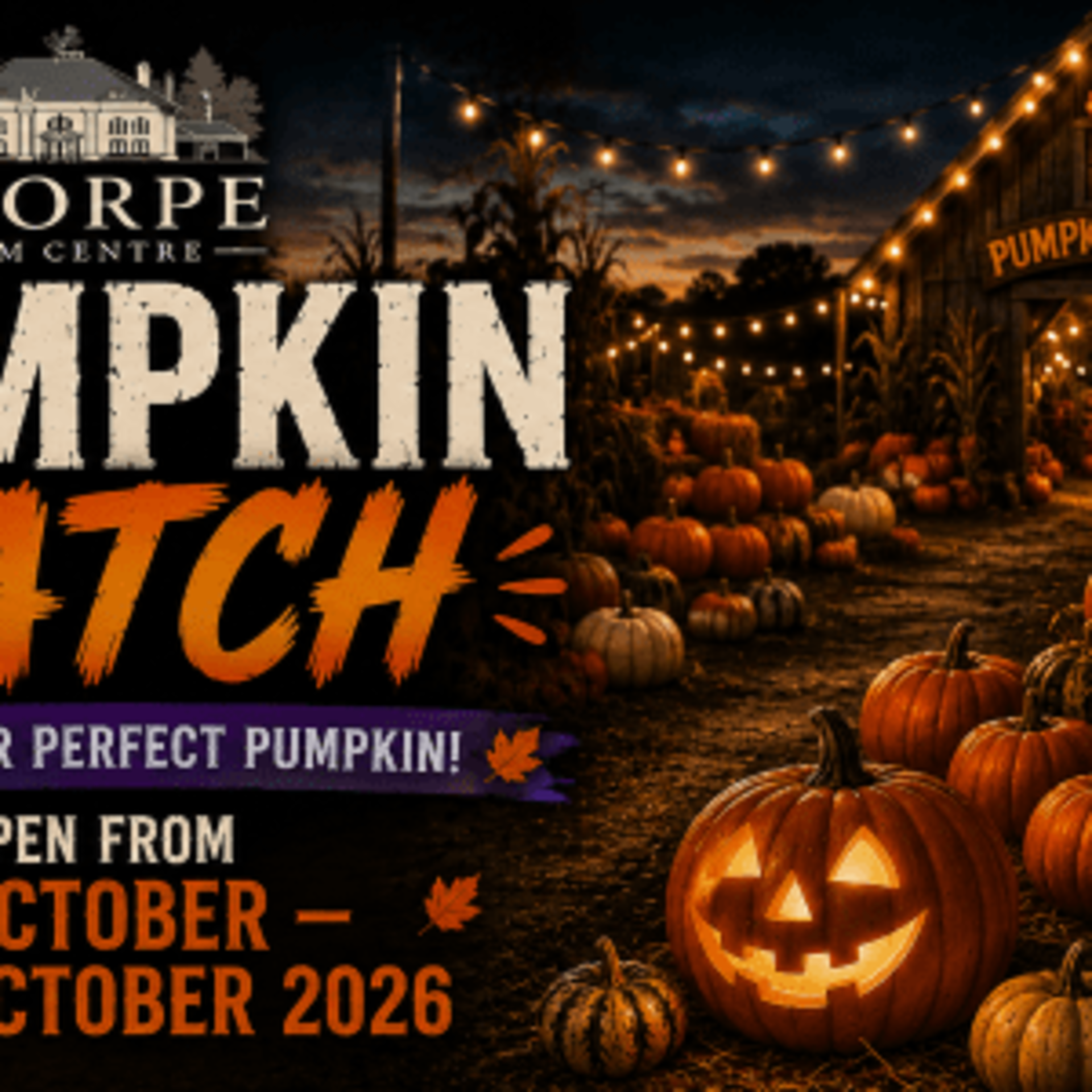 Pumpkin Picking at Thorpe Farm Centre